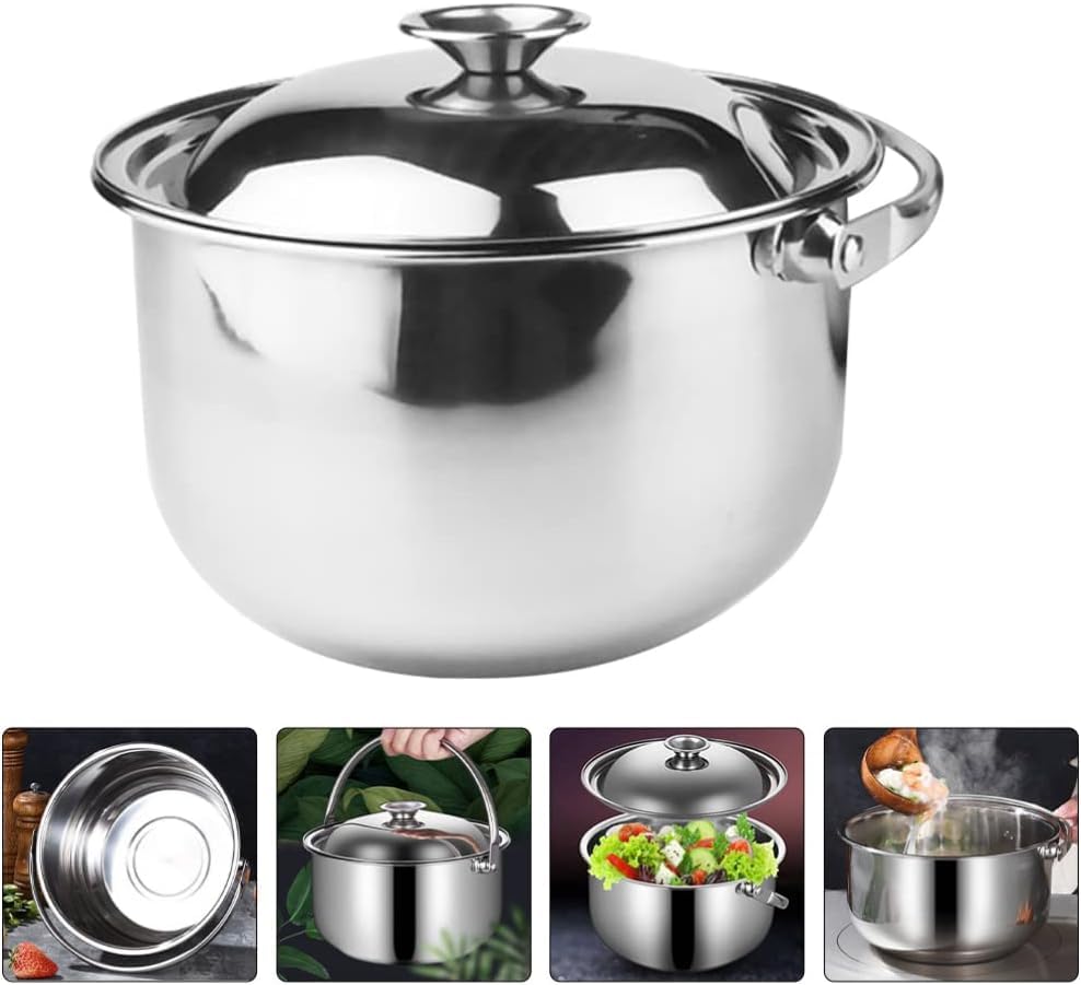 Каструля Home Essentials Stockpot Каструля з кришкою Нержавіюча сталь (22 x 22 x 23 см), фото №4