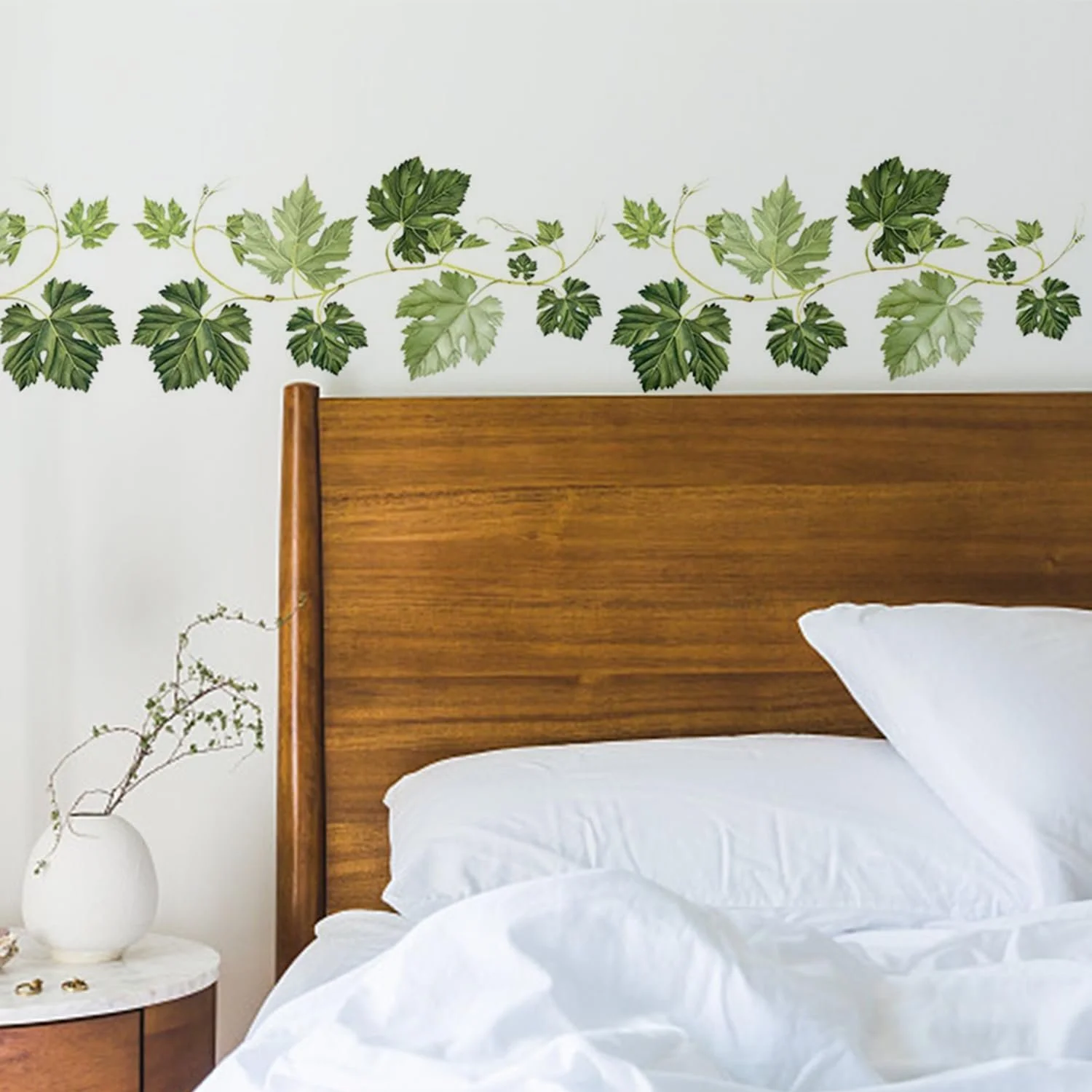 Наклейки на стіну Зелені рослини 8 листів 16 x 30 см Самоклейні, фото №3