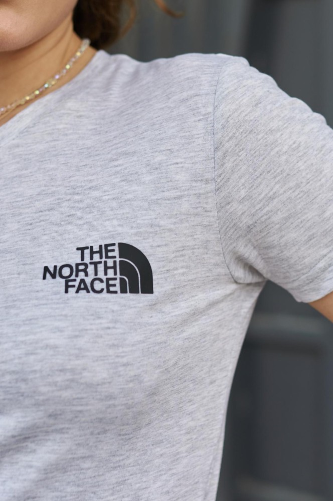 Жіноча футболка TNF сіра, фото №4