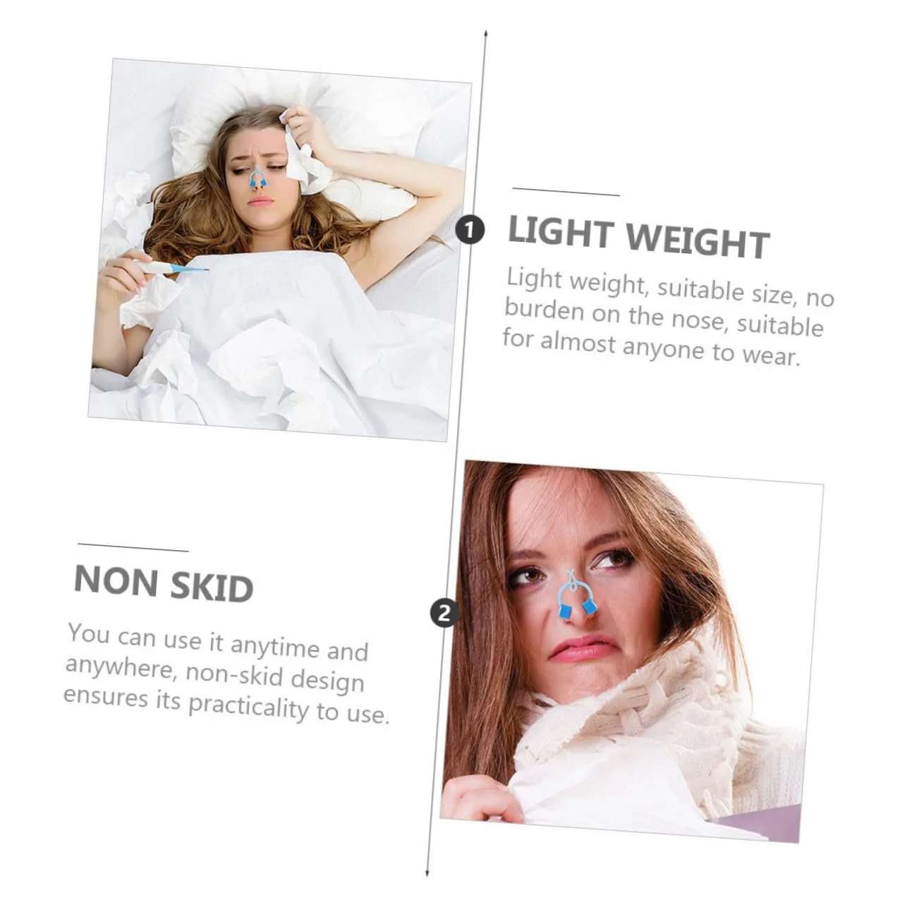 Зажимы для носа для дыхательных упражнений и ринопластики, портативные, гибкие, приятные для кожи, легкие, подходят для поддержания носовых кровотечений и храпа, 20 шт., фото №3 Зажимы для носа для дыхательных упражнений и ринопластики, портативные, гибкие, приятные для кожи, легкие, подходят для поддержания носовых кровотечений и храпа, 20 шт., фото №3