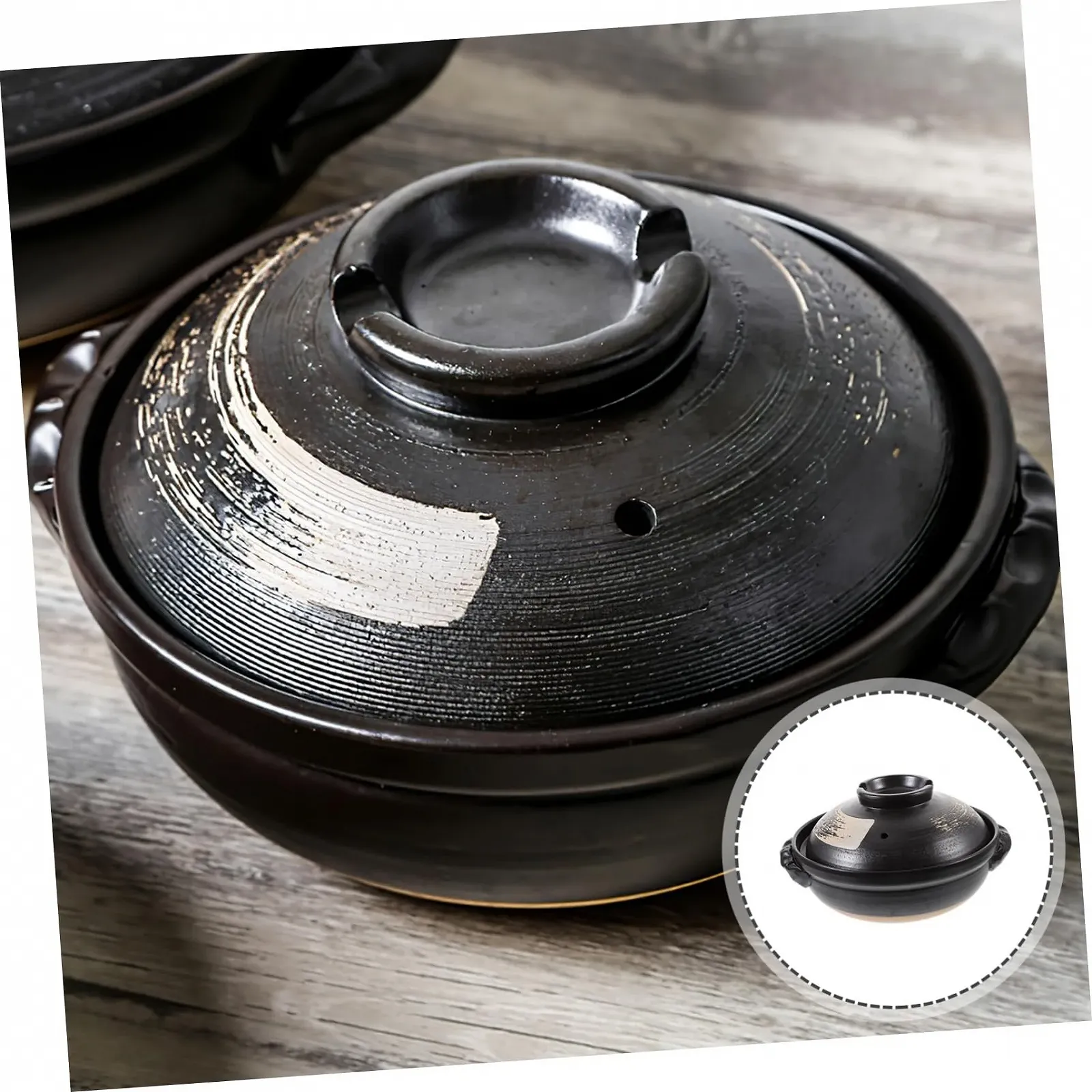 Кастрюля Mobestech Ceramic 1 шт керамическая с крышкой для равномерного распределения тепла, фото №8