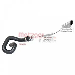 Шланг радиатора METZGER 2420078 для FORD synthetic.ua - Фото 1