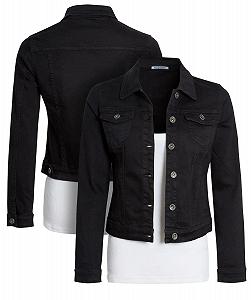 Женская джинсовая куртка SS7 Stretch Черный synthetic.ua - Фото 1