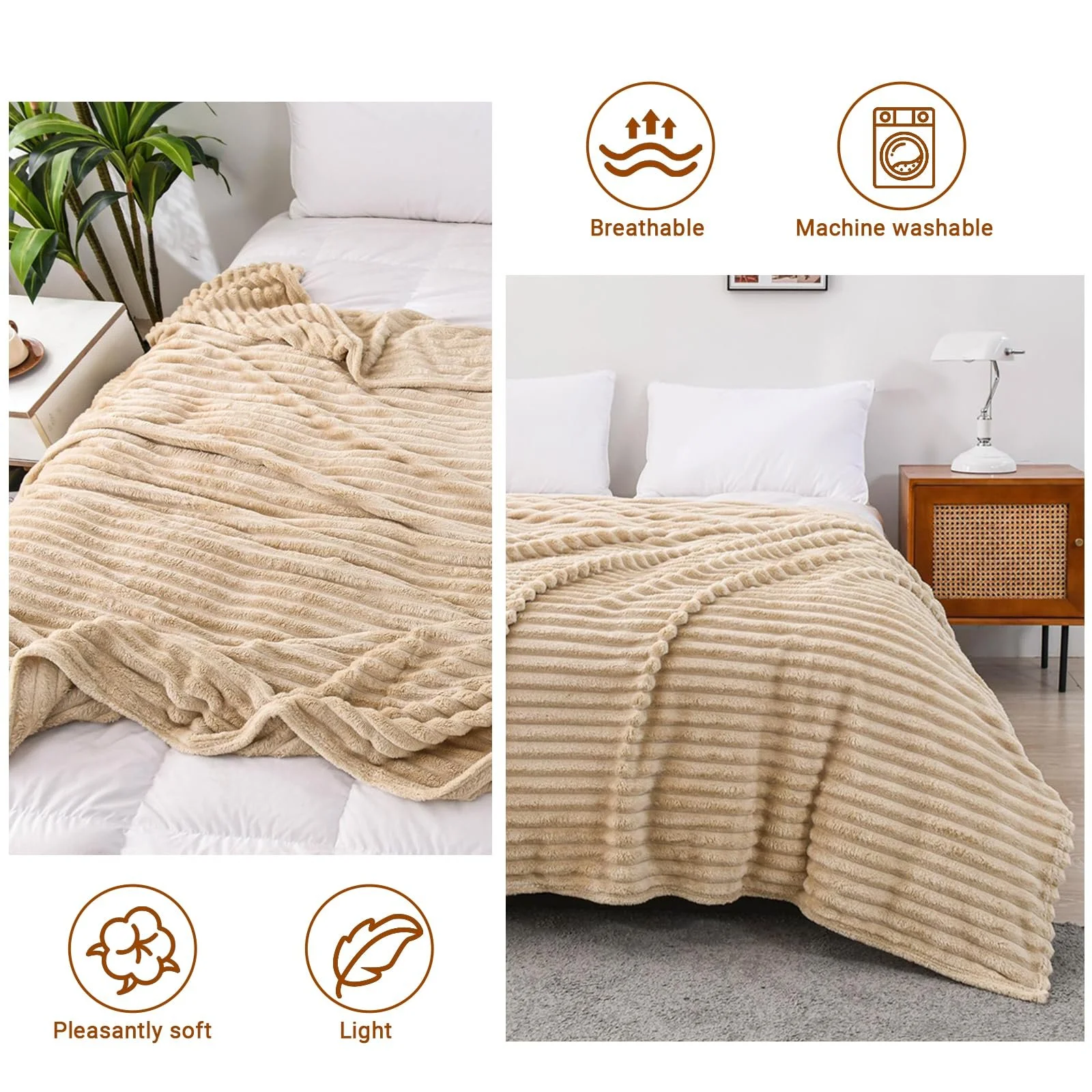 Покривало Cuddly Fluffy, Фланелева ковдра, 200 x 150 см, М'яка тепла Покривало для дивану, Ліжка, Спальні, фото №5