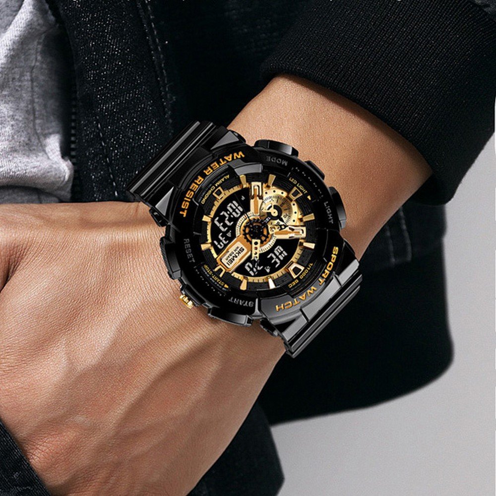Годинник Skmei 1688 Black-Gold, фото №2