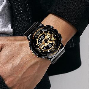 Годинник Skmei 1688 Black-Gold synthetic.ua - Фото 1