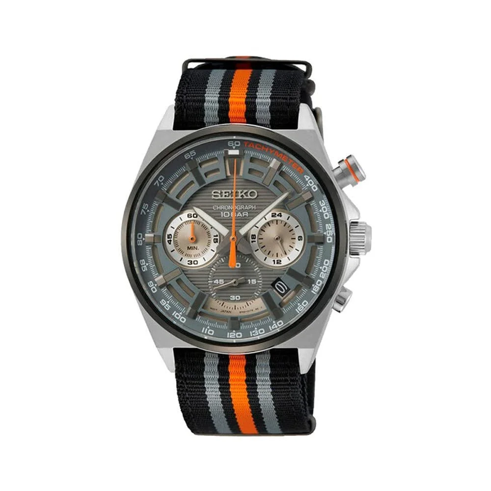 Часы Seiko Кварцевые Мужские Нержавеющая сталь с Текстильным Ремнем SSB403P1, фото №1 Часы Seiko Кварцевые Мужские Нержавеющая сталь с Текстильным Ремнем SSB403P1, фото №1