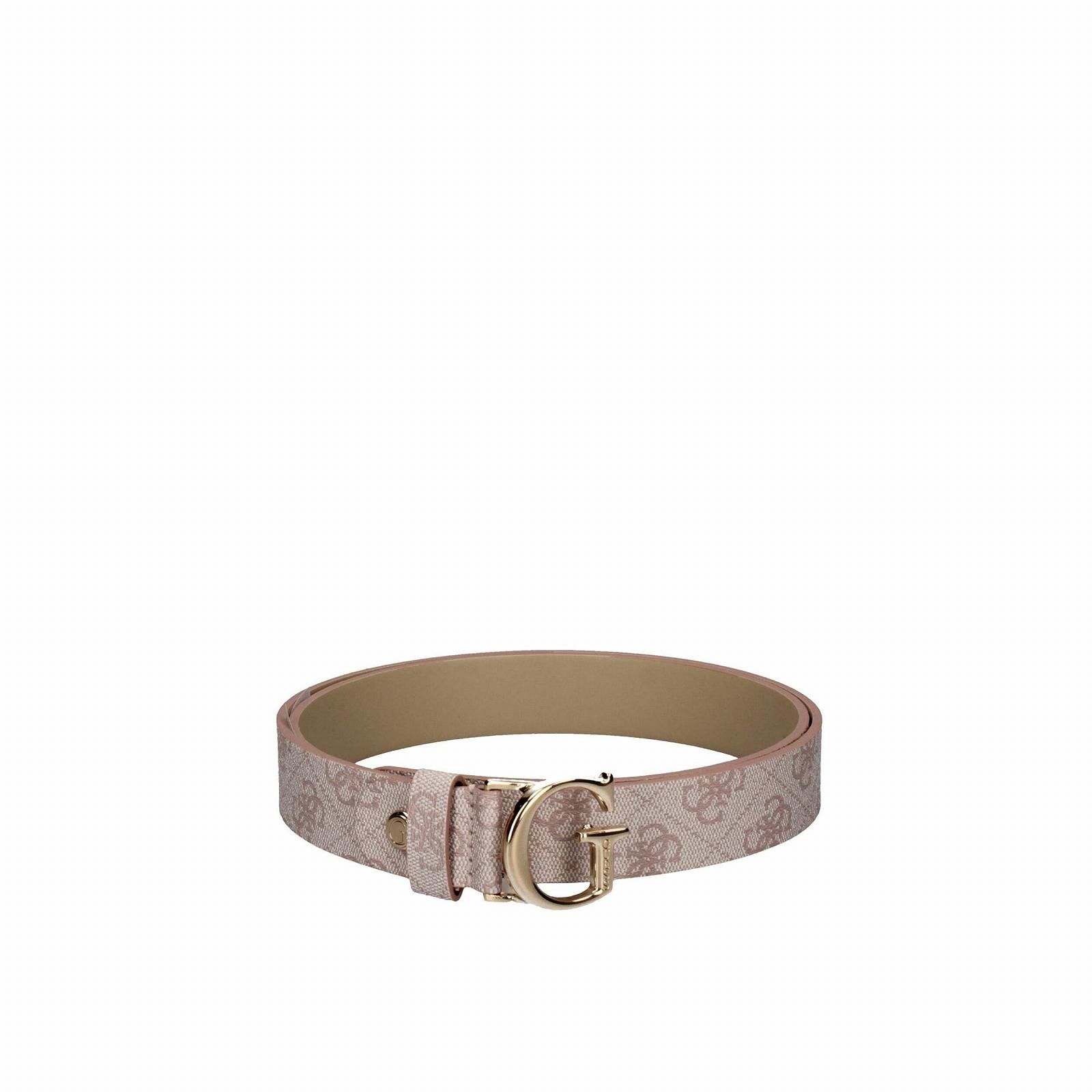 Ремінь для штанів GUESS Vikky Регульований W95 Blush Logo - Можна вкоротити, рожевий логотип, фото №1