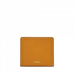 Женский кошелек бифолд Fossil Logan SL7829763 Желтый кожаный, Желтый, Повседневный - Фото 1