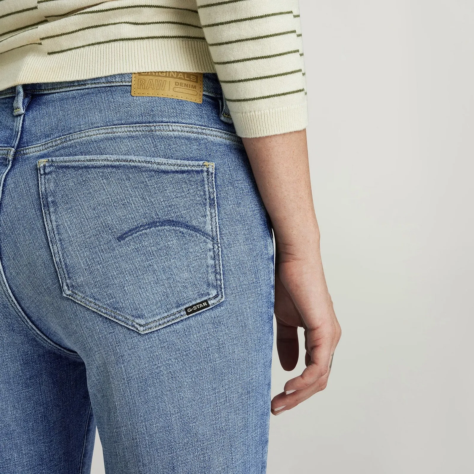 Женские джинсы G‑Star Strace Straight Jeans Sun Faded Blue Donau - 27, фото №3