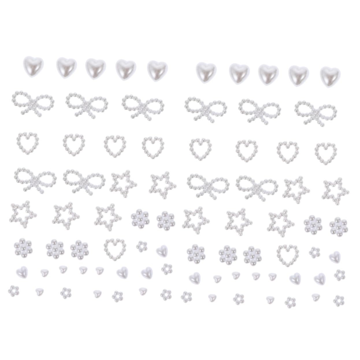 Прикраси для нігтів з перлинами Healeved Серцеподібної форми, фото №1