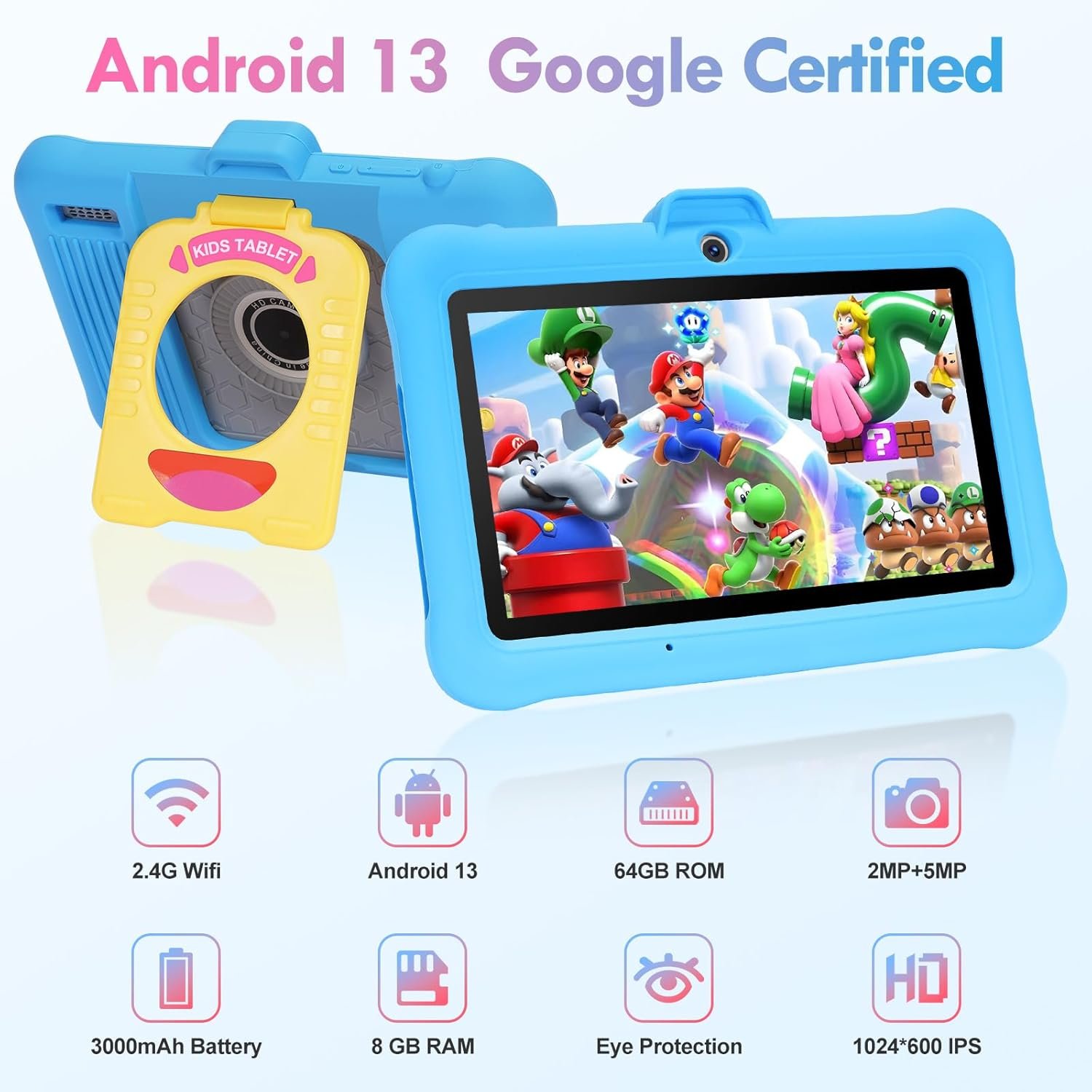 ‎Планшет 7" TABTIVI K708 3+5/64Gb Android 13 Серый, фото №2