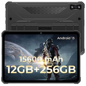 Планшет HOTWAV Outdoor R7 12 ГБ (6 ГБ + 6 ГБ) RAM + 256 ГБ ROM (2 ТБ расширяемый) 15600 мАг батарея Octa-Core Android 13, 16МП камера IP68 Водовідштовхуючий Dual SIM 4G LTE/5G - Фото 1