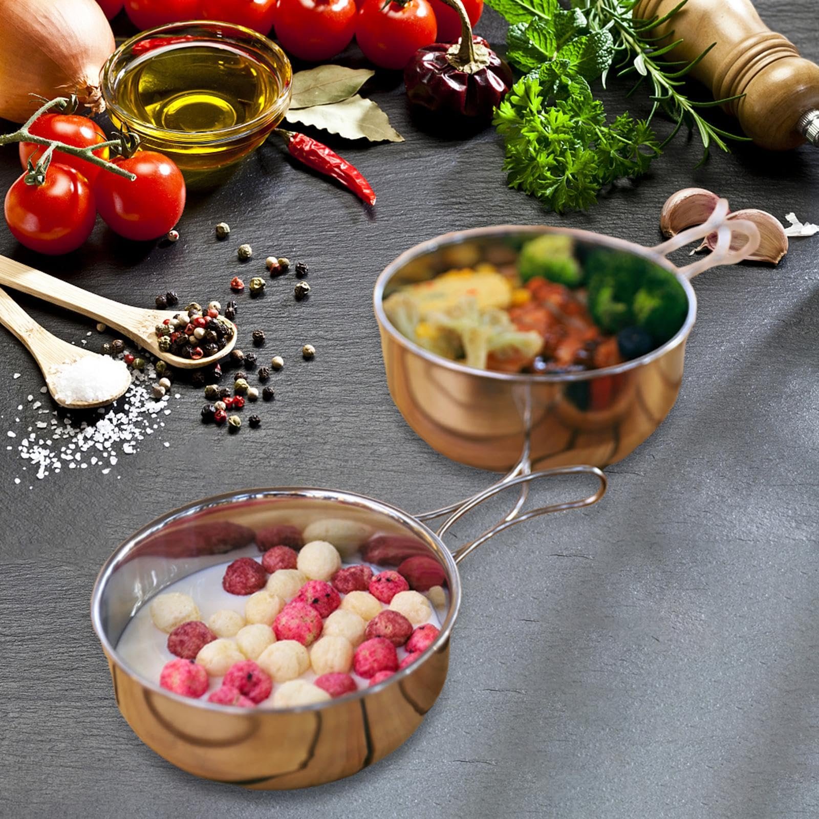 Миска perkf для кемпинга, многофункциональная, с складной ручкой, для барбекю и рыбалки, фото №7
