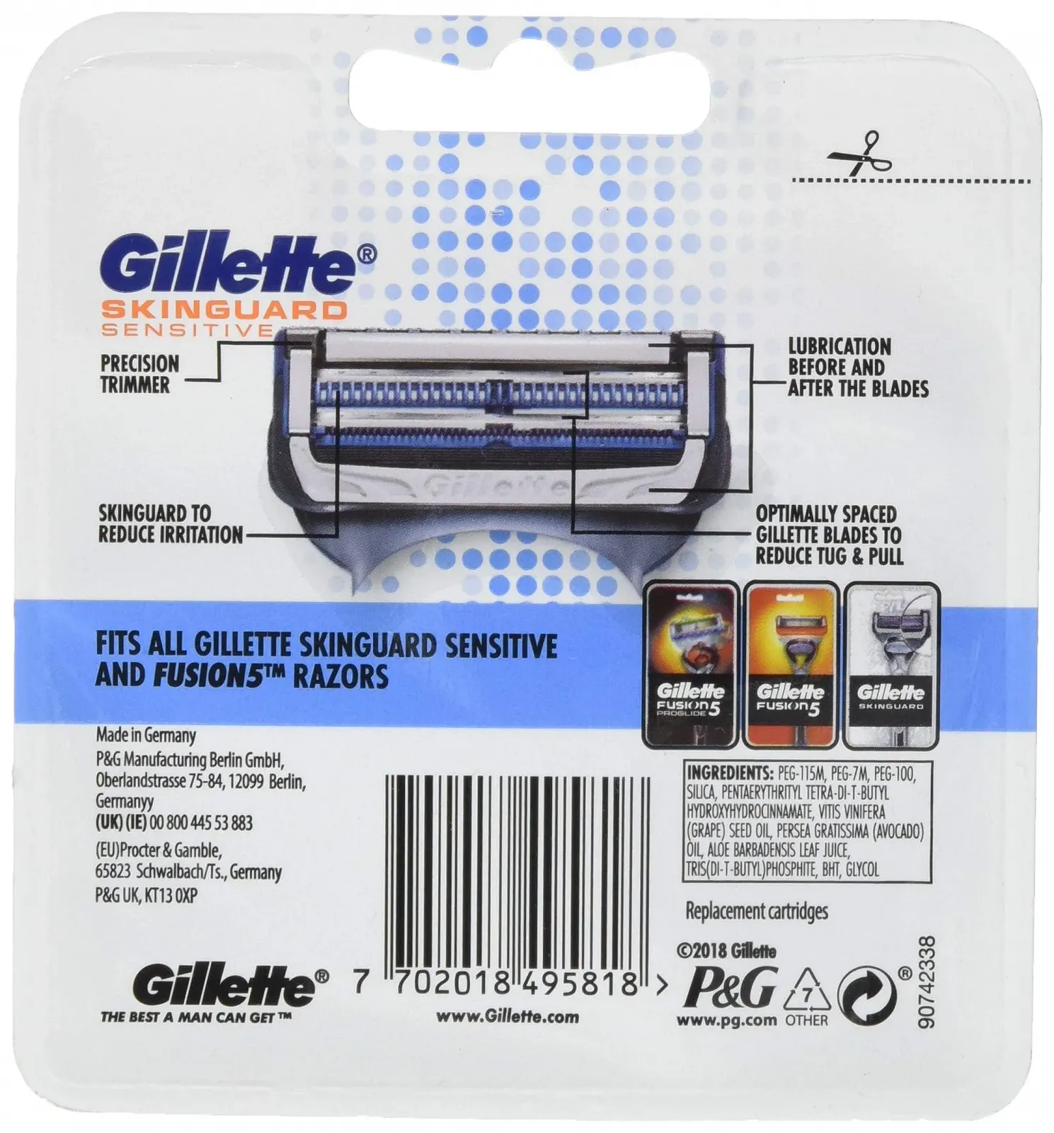 Бритва Gillette SkinGuard Sensitive для мужчин, фото №2