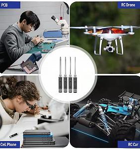 Набір викруток RC 4-Piece для RC автомобілів, човнів, гоночних дронів, роботів 3.0 мм, 4.0 мм, 5.0 мм, 6.0 мм synthetic.ua - Фото 1
