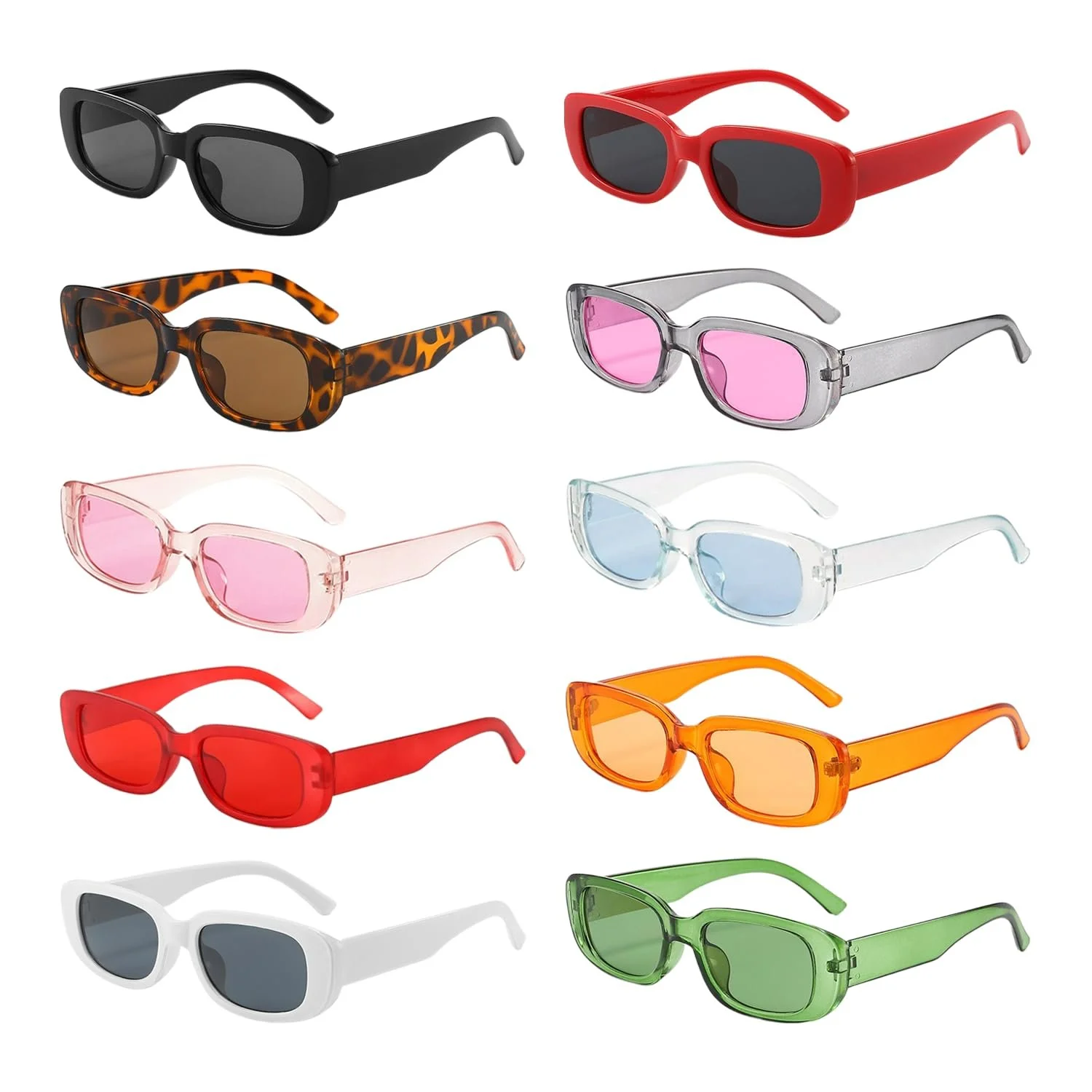 Очки NYGGTYK Ретро 90-х Маленькая оправа Черный, Красный, 10 шт, фото №1