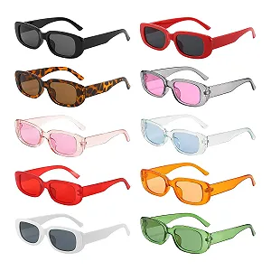 Очки NYGGTYK Ретро 90-х Маленькая оправа Черный, Красный, 10 шт - Фото 1