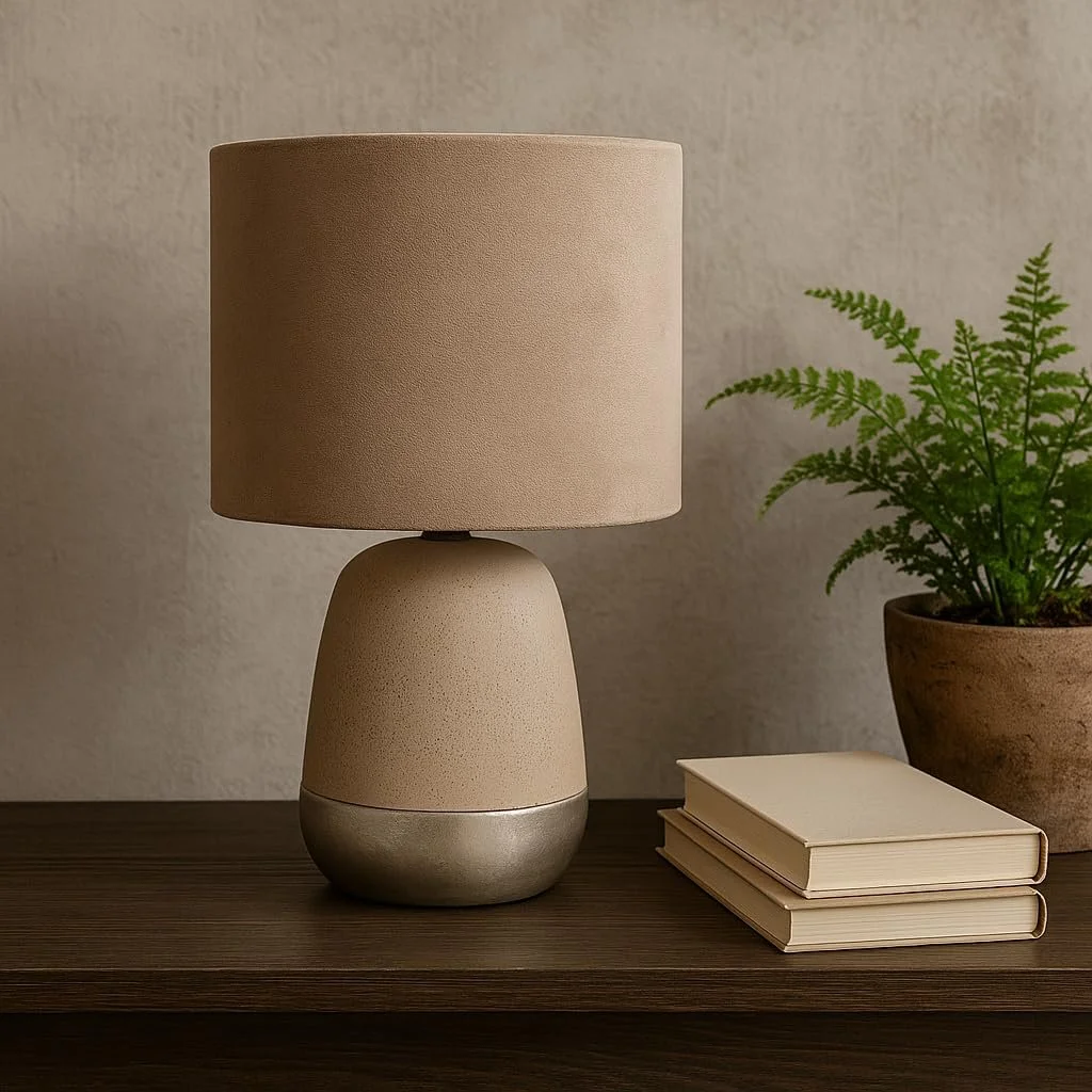 Настільна лампа Luxus Barcelona H 35 x Діаметр 22 E27 Кераміка Синій, фото №6