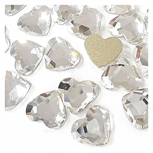Стразы для ногтей Сердце yaoqijie 5,5 x 6 мм, 500 шт, цвет: 1 - Фото 1