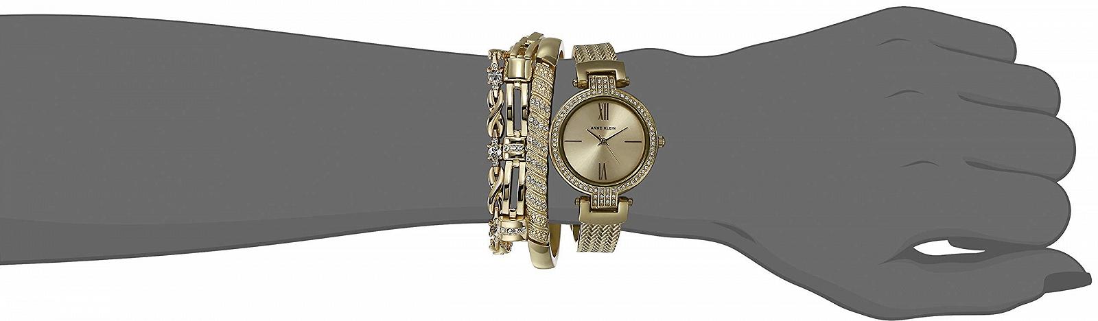 Женские часы-браслет с кристаллами Anne Klein, фото №4