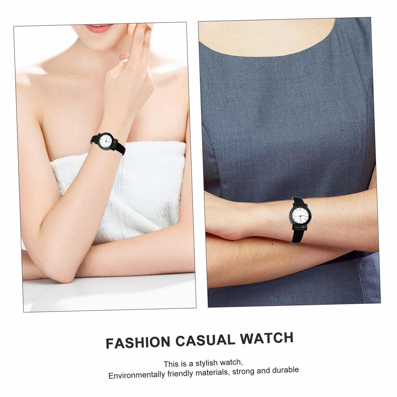 Часы Кварцевые PartyKindom Женские Ремешок PU Кожа Повседневный Дизайн Простой Элегантный, фото №6 Часы Кварцевые PartyKindom Женские Ремешок PU Кожа Повседневный Дизайн Простой Элегантный, фото №6