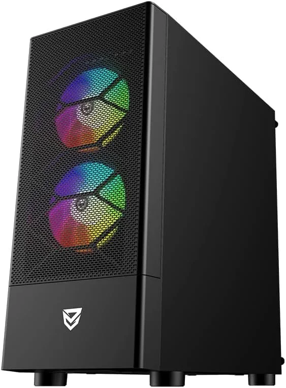 Корпус Nfortec Caelum / ATX / 3x120mm RGB / Glass / без БЖ / Чорний, фото №2 Корпус Nfortec Caelum / ATX / 3x120mm RGB / Glass / без БЖ / Чорний, фото №2