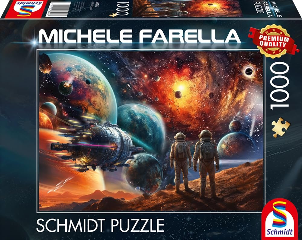 Пазл Schmidt Spiele Michele Farella 58536 Cosmic Colour Splendour Journey into Space 1000 элементов, фото №5