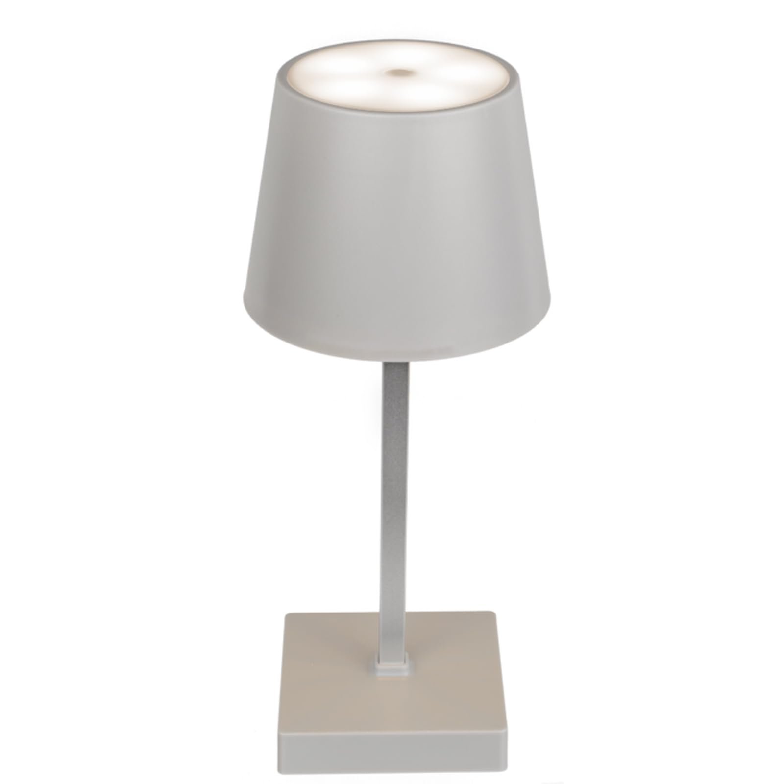 Настільна лампа HAC24 Набір 2 шт. Сенсорна Теплий білий USB Сіра Акумуляторна, фото №2