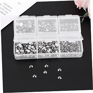 Стрази для манікюру Різнокольорові Наклейка Блискітки для нігтів DIY synthetic.ua - Фото 1