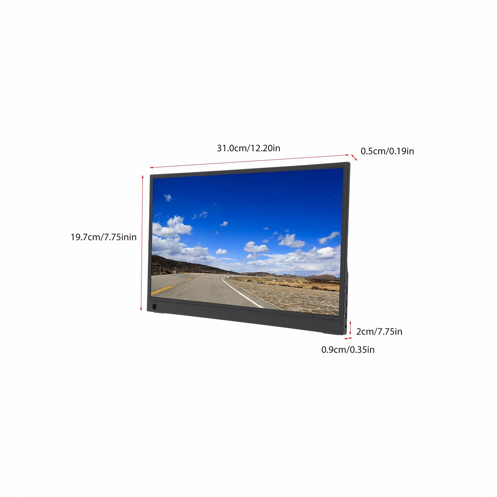 Портативный Gugxiom 13.3 дюйма ультра тонкий HDR IPS Черный, фото №5