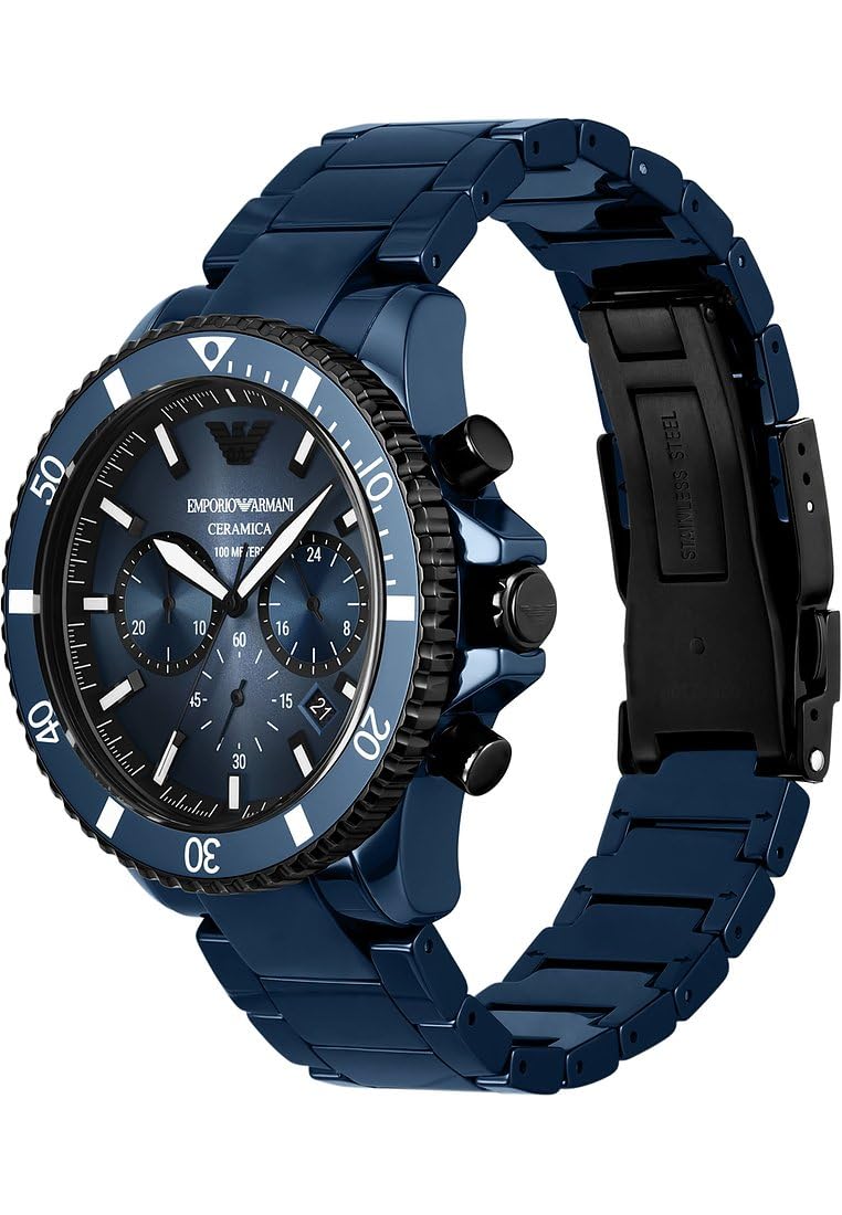 Хронограф Emporio Armani Men's Керамічний Годинник 43 мм, фото №2