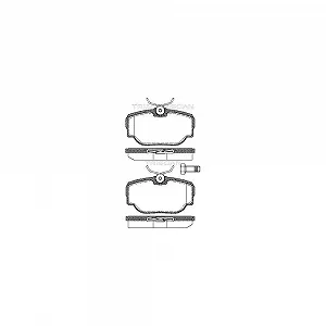 Комплект тормозных колодок, дисковый тормоз TRISCAN 8110 17015 для LAND ROVER задняя ось - Фото 1