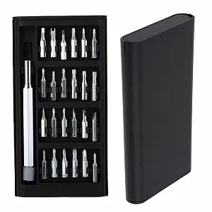 Набір викруток Precision 24 in 1 Міні-набір викруток Набір прецизійних дрібних викруток Магнітний набір інструментів для ремонту електроніки мобільних телефонів планшетів камер годинників окулярів - Фото 1