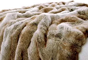 Одеяло из искусственного меха Волк Светлый, 220 x 240 см synthetic.ua - Фото 1