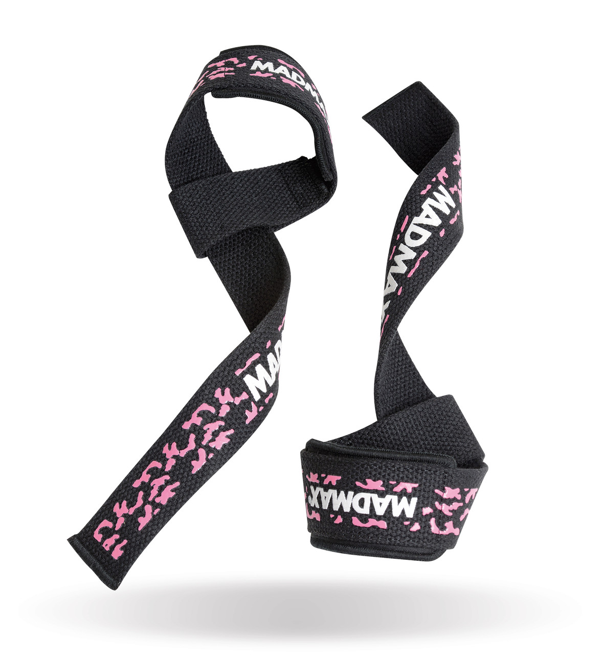 Лямки для тяги MadMax Camo Power Wrist Straps Camo/Pink, фото №1