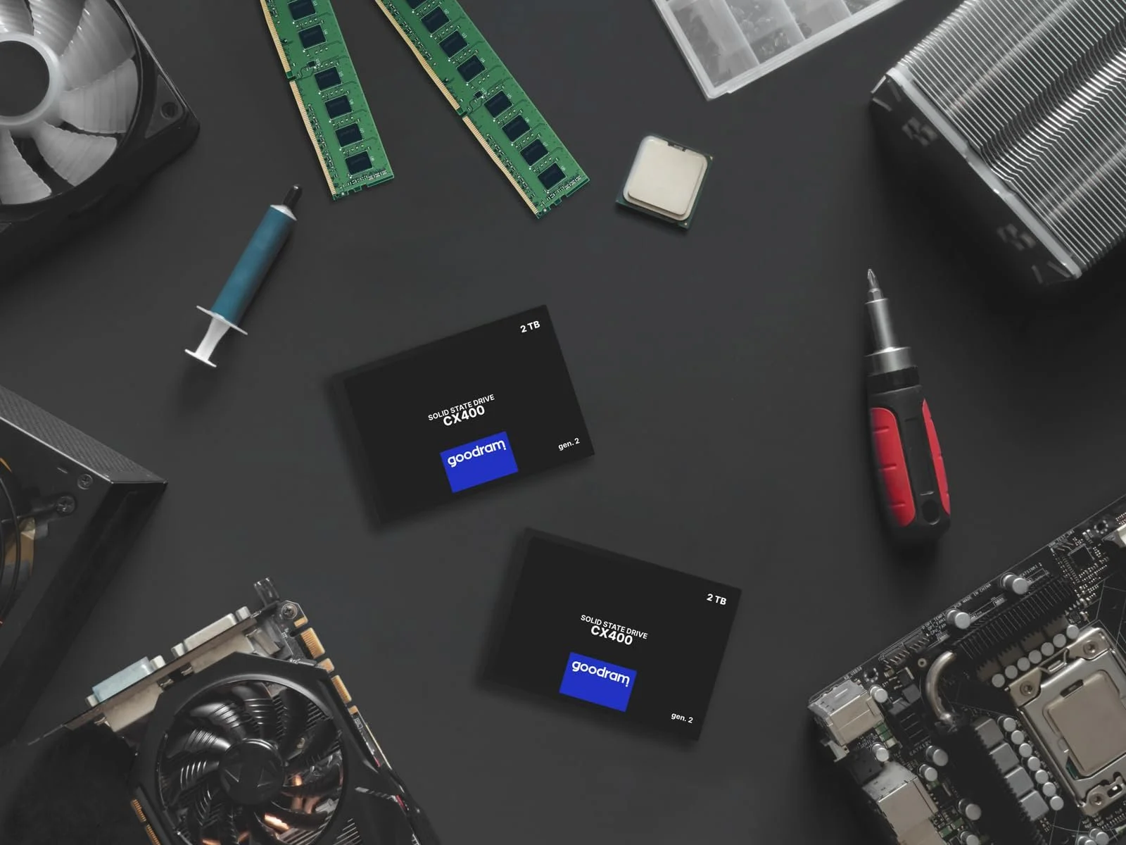 SSD Goodram CX400 Gen.2 2ТБ SATA III 3D TLC NAND 2.5 Дюйма Черный, фото №10 SSD Goodram CX400 Gen.2 2ТБ SATA III 3D TLC NAND 2.5 Дюйма Черный, фото №10