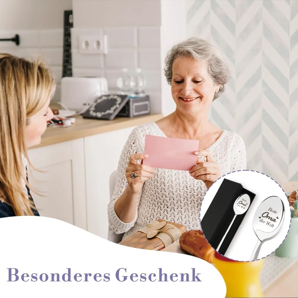 Ложка для кави Найкраща бабуся, подарунок на День матері для бабусі, фото №7