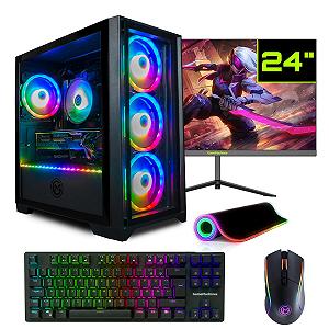 Ігровий ПК GameMachines Trinity AMD Ryzen 7 5700X GeForce RTX 4060 Ti 1TB SSD 32GB DDR4 WiFi Клавіатура Миша 24 дюйми 165 Гц Монітор Win 11 - Фото 1