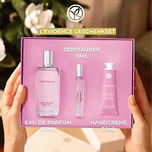 Набір Yves Rocher L'EVIDENCE для жінок: Парфумована вода 50 мл + Атомайзер 8 мл + Крем для рук 30 мл synthetic.ua - Фото 1