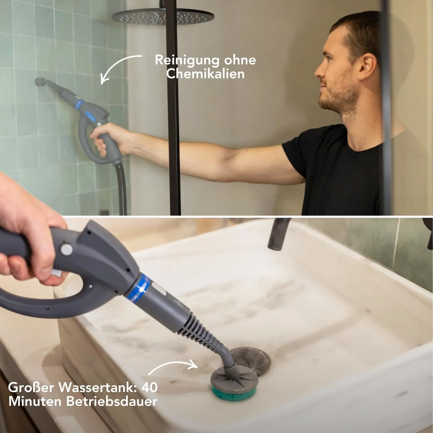 Пароочисник TS1 1500W 3.6 Bar 1.5L з набором аксесуарів 24 шт., фото №3