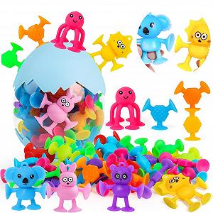 Іграшка з присосками Паковання з 40 штук, Монтессорі-іграшка - Фото 1