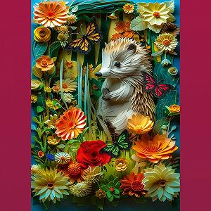 Пазл Trefl Paper Art Hedgehog 3D Effect 1000 елементів 68.3 x 48 см synthetic.ua - Фото 1