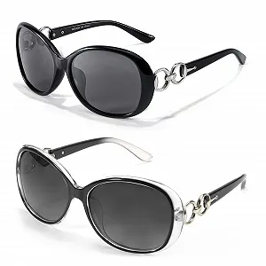 Сонцезахисні окуляри LVIOE Жіночі Великого Розміру Стильні UV Захист Поляризовані - Фото 1