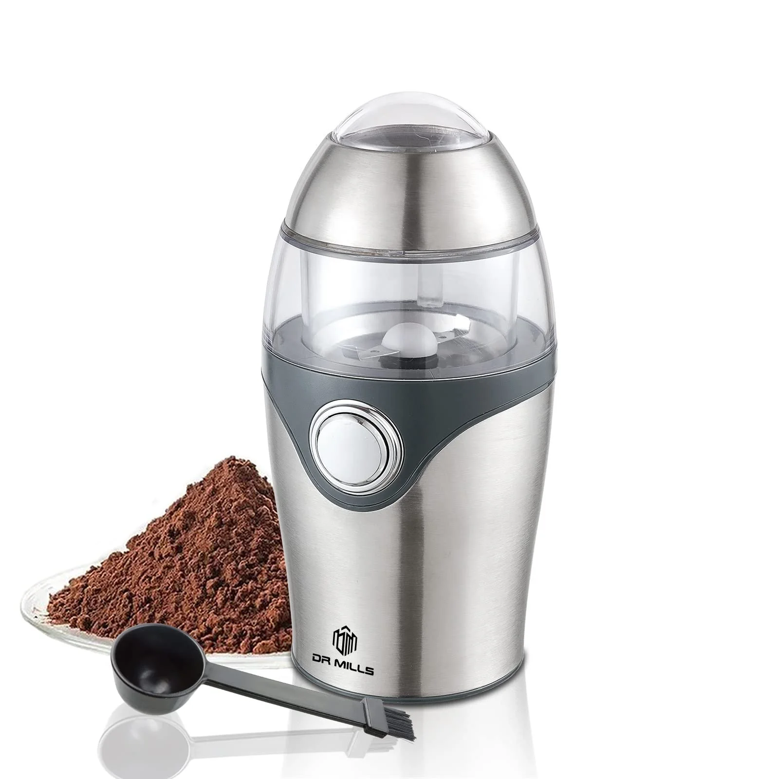 Кофемолка электрическая DR MILLS DM-7448A Нержавеющая сталь, фото №1 Кофемолка электрическая DR MILLS DM-7448A Нержавеющая сталь, фото №1