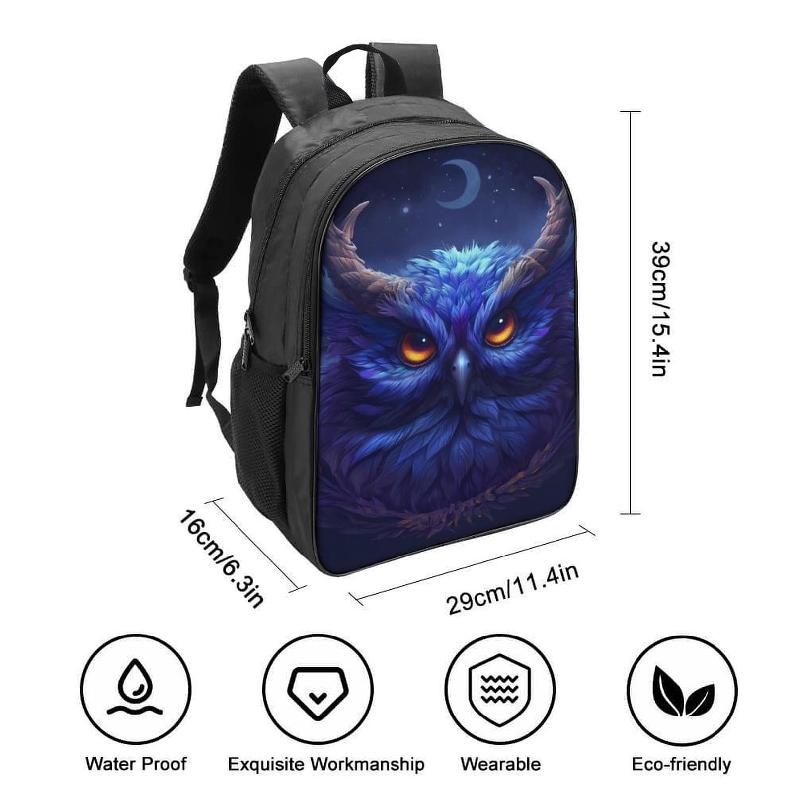 Ранец для школы Owl MXRMXR для девочек-подростков, для начальной школы, детский, повседневный, 40 x 28 x 16 см, стиль-8, фото №2