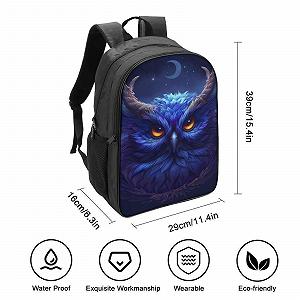 Ранец для школы Owl MXRMXR для девочек-подростков, для начальной школы, детский, повседневный, 40 x 28 x 16 см, стиль-8 synthetic.ua - Фото 1