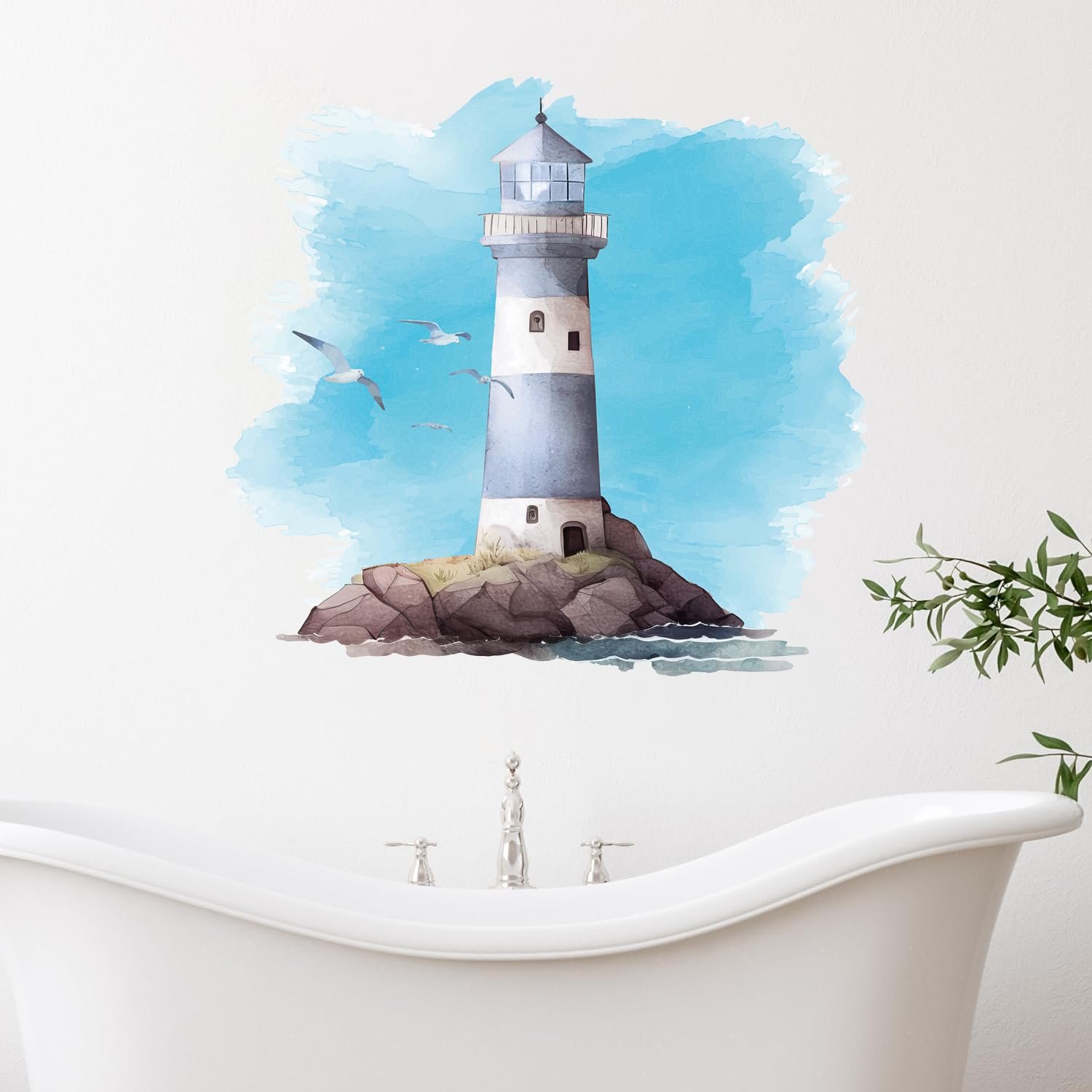 Наклейка на стіну Маяк самоклеюча 48.4 x 45.3 см, фото №2