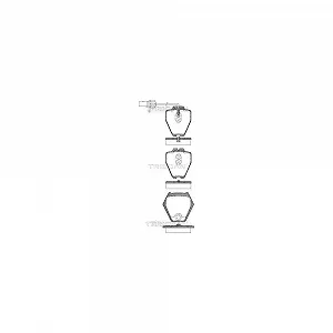 Комплект гальмівних колодок, дискове гальмо TRISCAN 8110 29045 для AUDI VW передня вісь - Фото 1