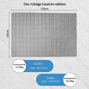 Обтяжена ковдра Ella дитяча 3.2 кг 100 x 150 см synthetic.ua - Фото 1